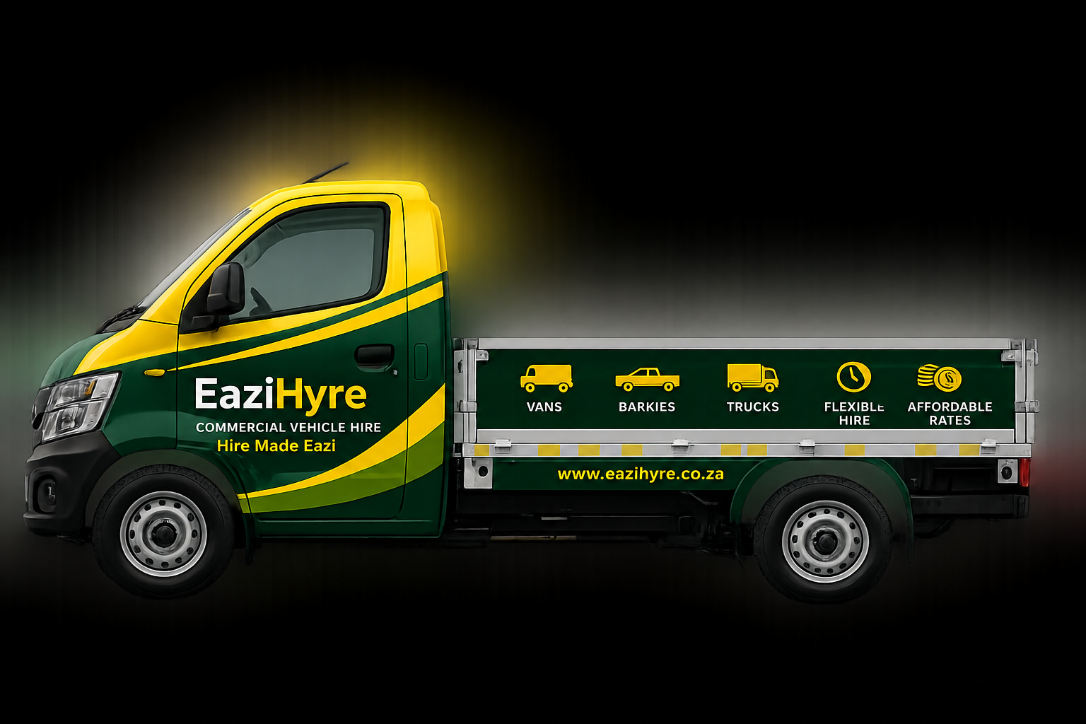 Branded EaziHyre commercial vehicle